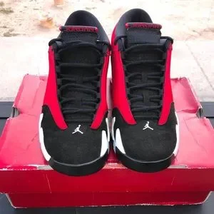 Jordan 14 ?”GYM RED?sz 10- og box (Damaged) condition of shoe: 9?
$255? The JORDAN 14 GYM RED was EXTREMELY LIMITED! - YouTube main image 4